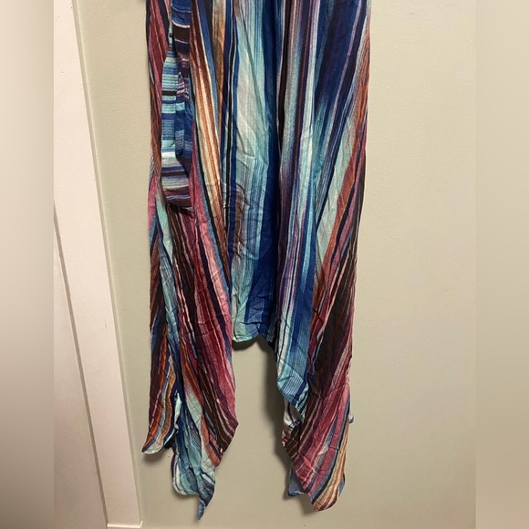 Anthropologie brand Sanctuary | Vibrant Striped Asymmetrical Dress - Small - Picture 2 of 6